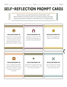 Self-Reflection Prompt Cards