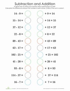 Check Your Work: Subtraction