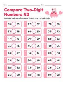 Compare Two-Digit Numbers #2