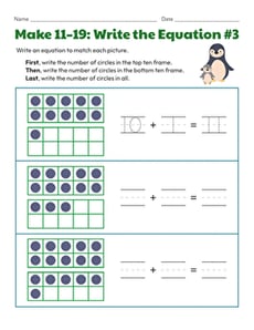Make 11-19: Write the Equation #3