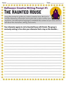 Halloween Creative Writing Prompt #1: The Haunted House