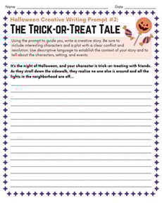 Halloween Creative Writing Prompt #2: The Trick-or-Treat Tale