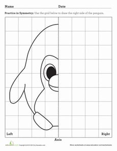 Penguin Axis of Symmetry