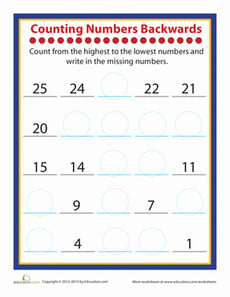Counting Practice Worksheet