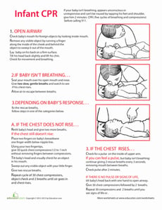 Infant CPR Steps