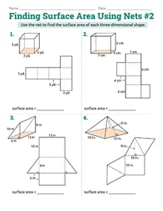 Finding Surface Area Using Nets #2