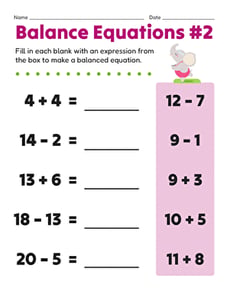 Balance Equations #2