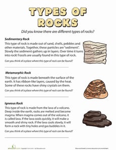 Types of Rocks
