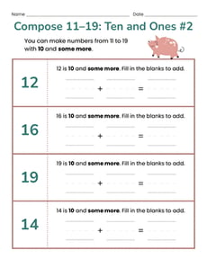 Compose 11-19: Ten and Ones #2
