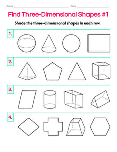 Find Three-Dimensional Shapes #1