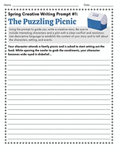 Spring Creative Writing Prompt #1: The Puzzling Picnic