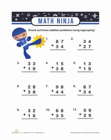 Ninja Addition with Carrying