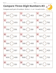 Compare Three-Digit Numbers #3