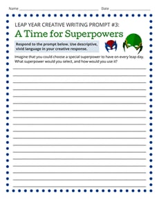 Leap Year Creative Writing Prompt #3: A Time for Superpowers