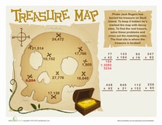 Treasure Math Map