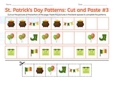 St. Patrick's Day Patterns: Cut and Paste #3