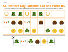 St. Patrick's Day Patterns: Cut and Paste #4