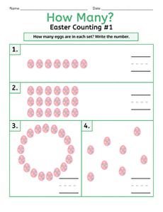 How Many? Easter Counting #1