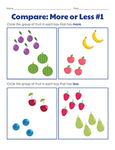 Compare: More or Less #1