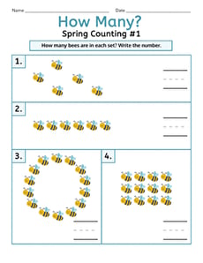 How Many? Spring Counting #1