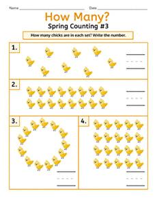 How Many? Spring Counting #3