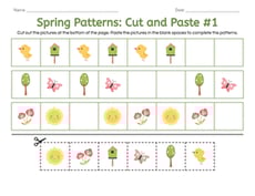 Spring Patterns: Cut and Paste #1