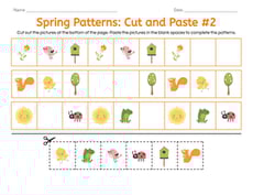 Spring Patterns: Cut and Paste #2
