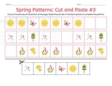 Spring Patterns: Cut and Paste #3