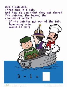 Rub-a-Dub-Dub Subtraction