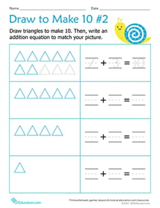 Draw to Make 10 #2