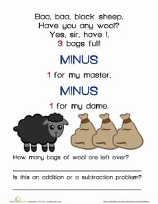 Ba Ba Black Sheep Math