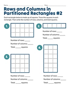 Rows and Columns in Partitioned Rectangles #2