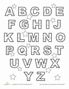 ABC Coloring Page