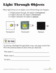 Light Through Objects