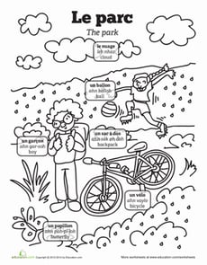 French Language: The Park