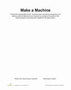 Paper Cut-Out Simple Machine