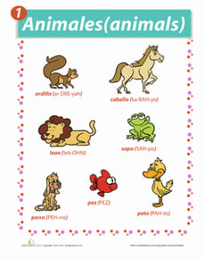 Animals in Spanish
