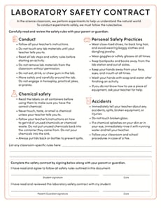 Laboratory Safety Contract