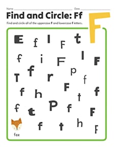 Find and Circle: Ff
