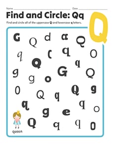Find and Circle: Qq