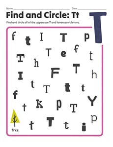 Find and Circle: Tt