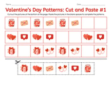 Valentine's Day Patterns: Cut and Paste #1