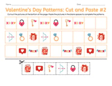 Valentine's Day Patterns: Cut and Paste #2