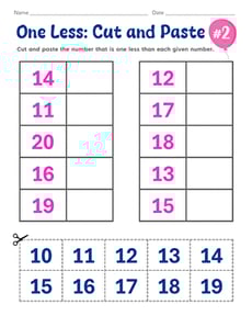 One Less: Cut and Paste #2