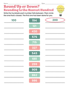 Round Up or Down? Rounding to the Nearest Hundred