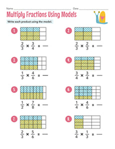 Multiply Fractions Using Models