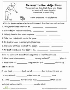 Demonstrative Adjectives