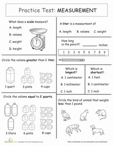 Measurement: Practice Test