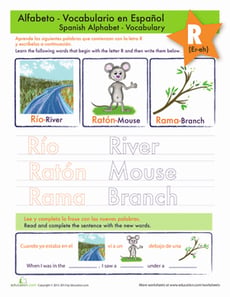 R in Spanish