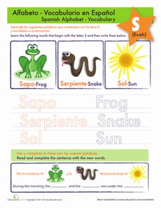 S in Spanish